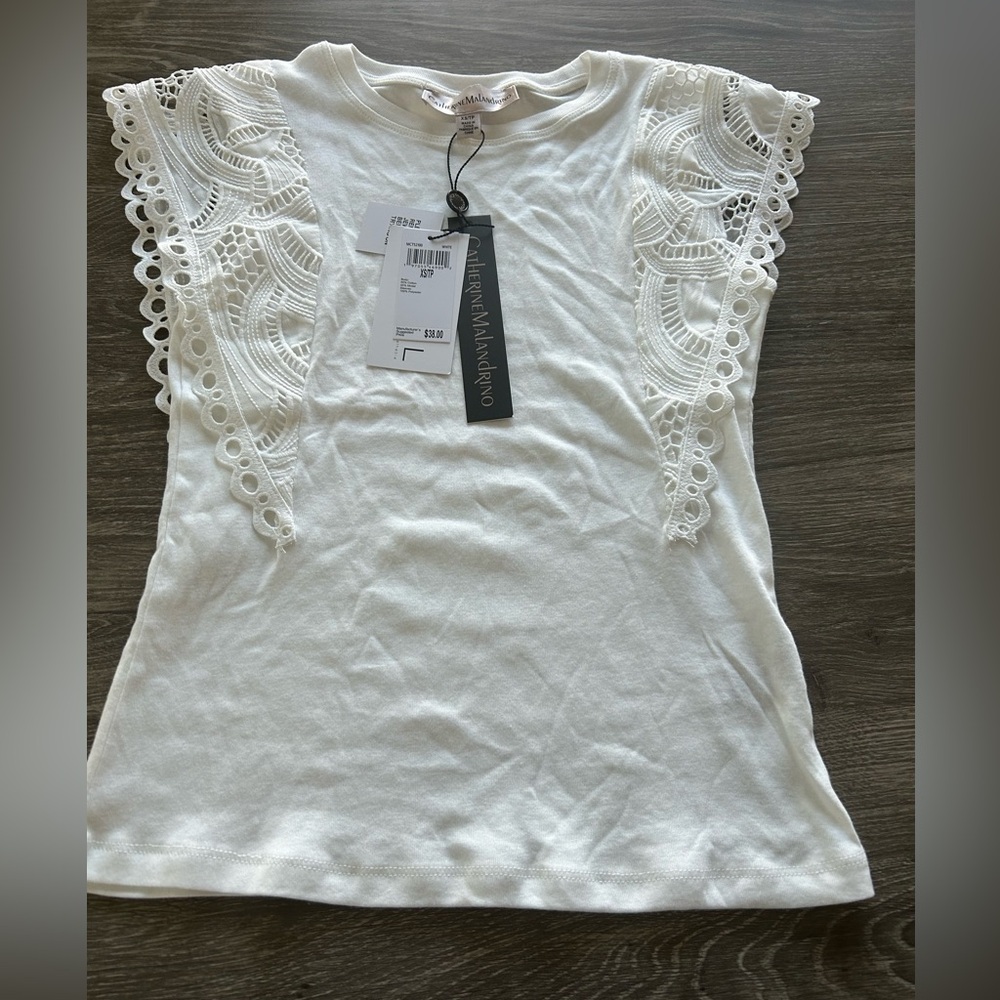 Catherine Malandrino Top. 55% Cotton 45% Modal. NEW. Size XS